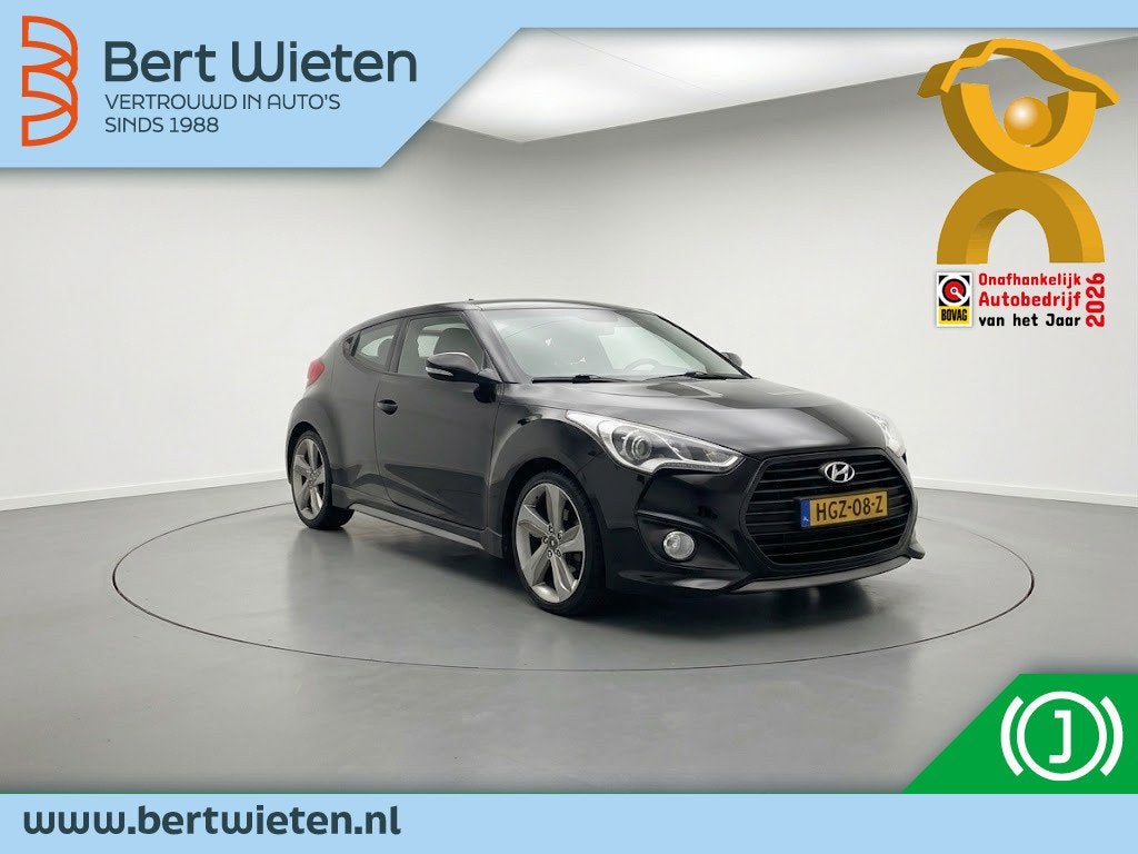 Hyundai Veloster 1.6 T-GDI | Turbo | Automaat | 204PK, Gebruikt, 4 cilinders, 4 stoelen, Zwart