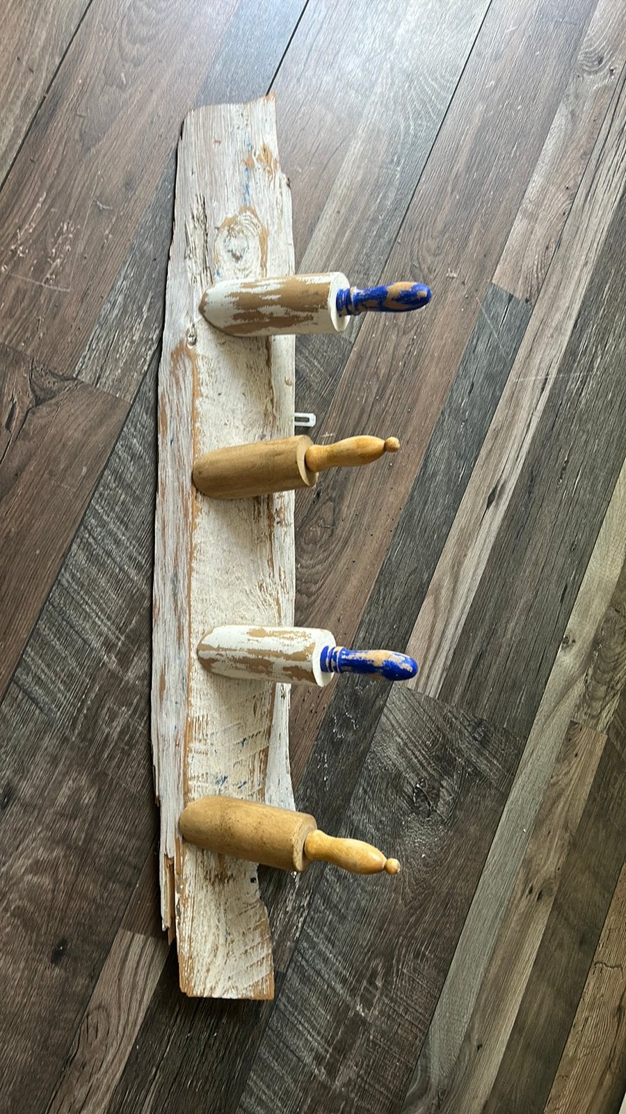 Houten wandkapstok, Wandkapstok, Ophalen of Verzenden, Zo goed als nieuw, Minder dan 100 cm