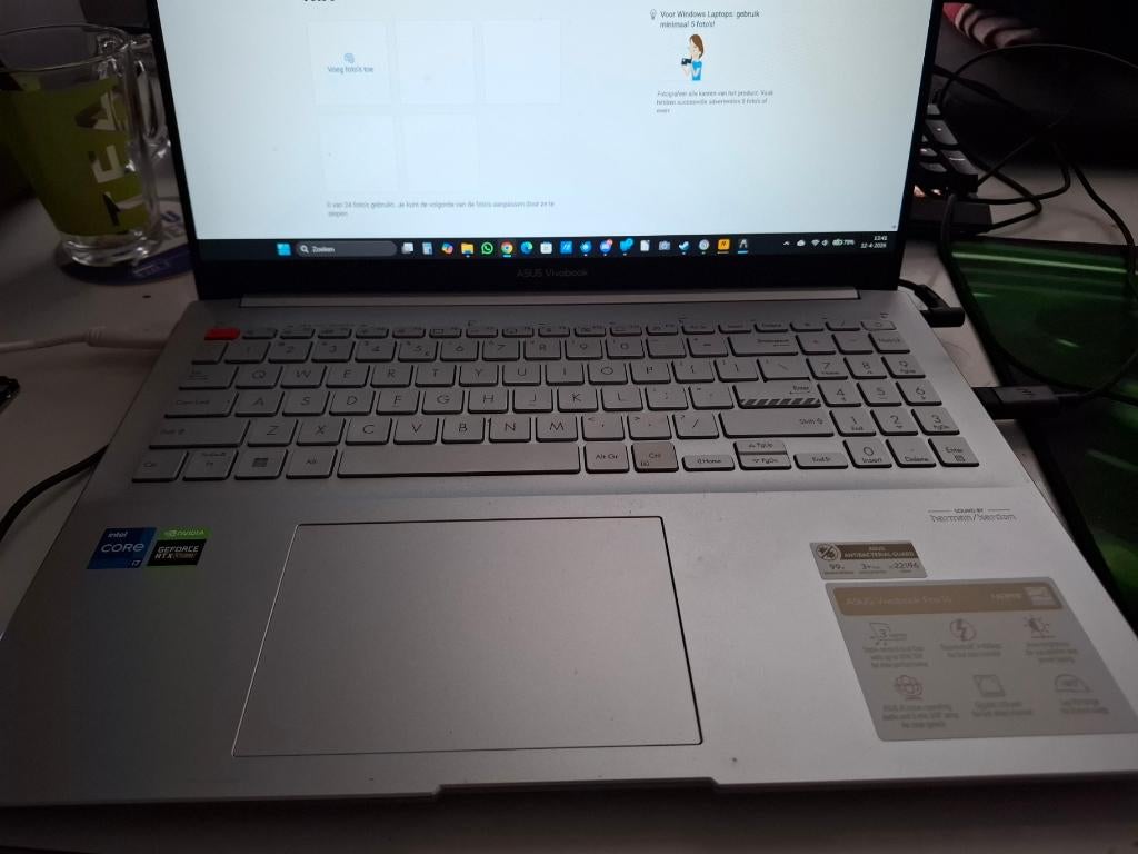 asus vivobook pro 16, Computers en Software, Windows Laptops, Ophalen, Met videokaart, Qwerty, Intel® Core™ i7 