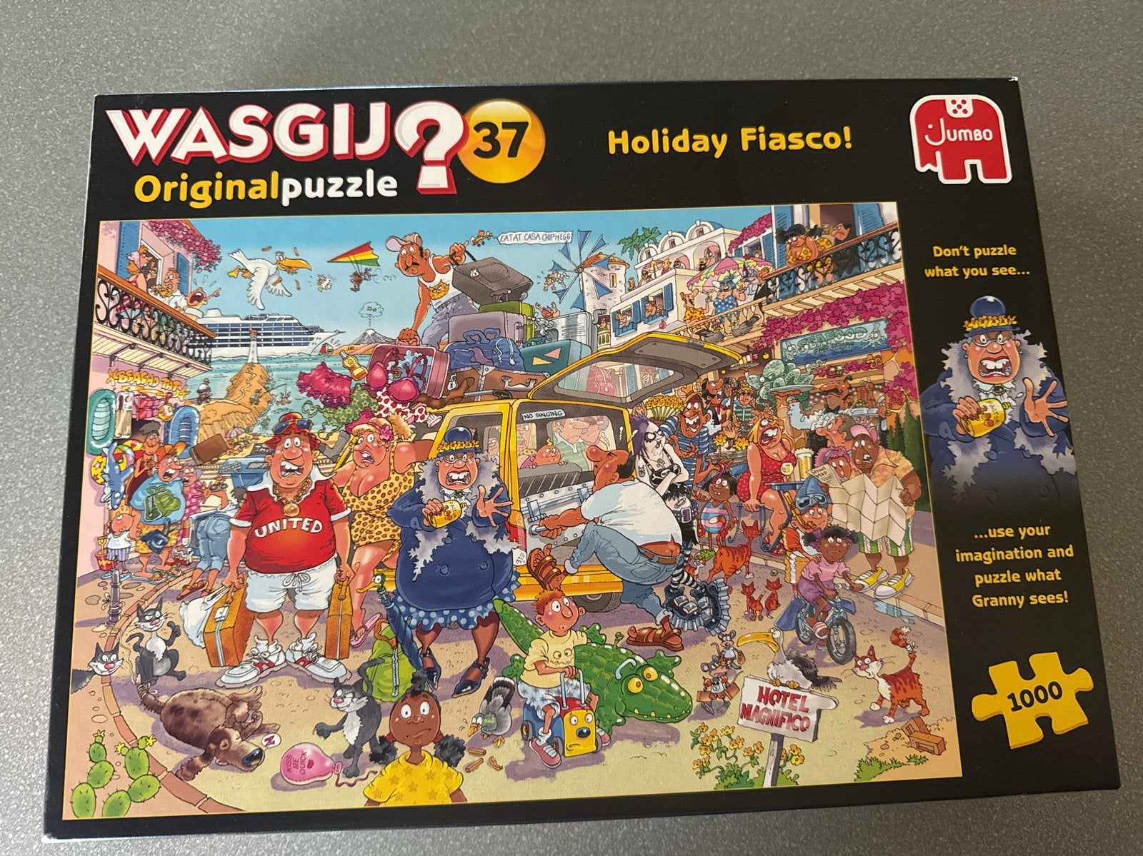 WASGIJ? 37 Holiday Fiasco! 1000 stukjes legpuzzel, Ophalen of Verzenden, 500 t/m 1500 stukjes, Zo goed als nieuw, Legpuzzel