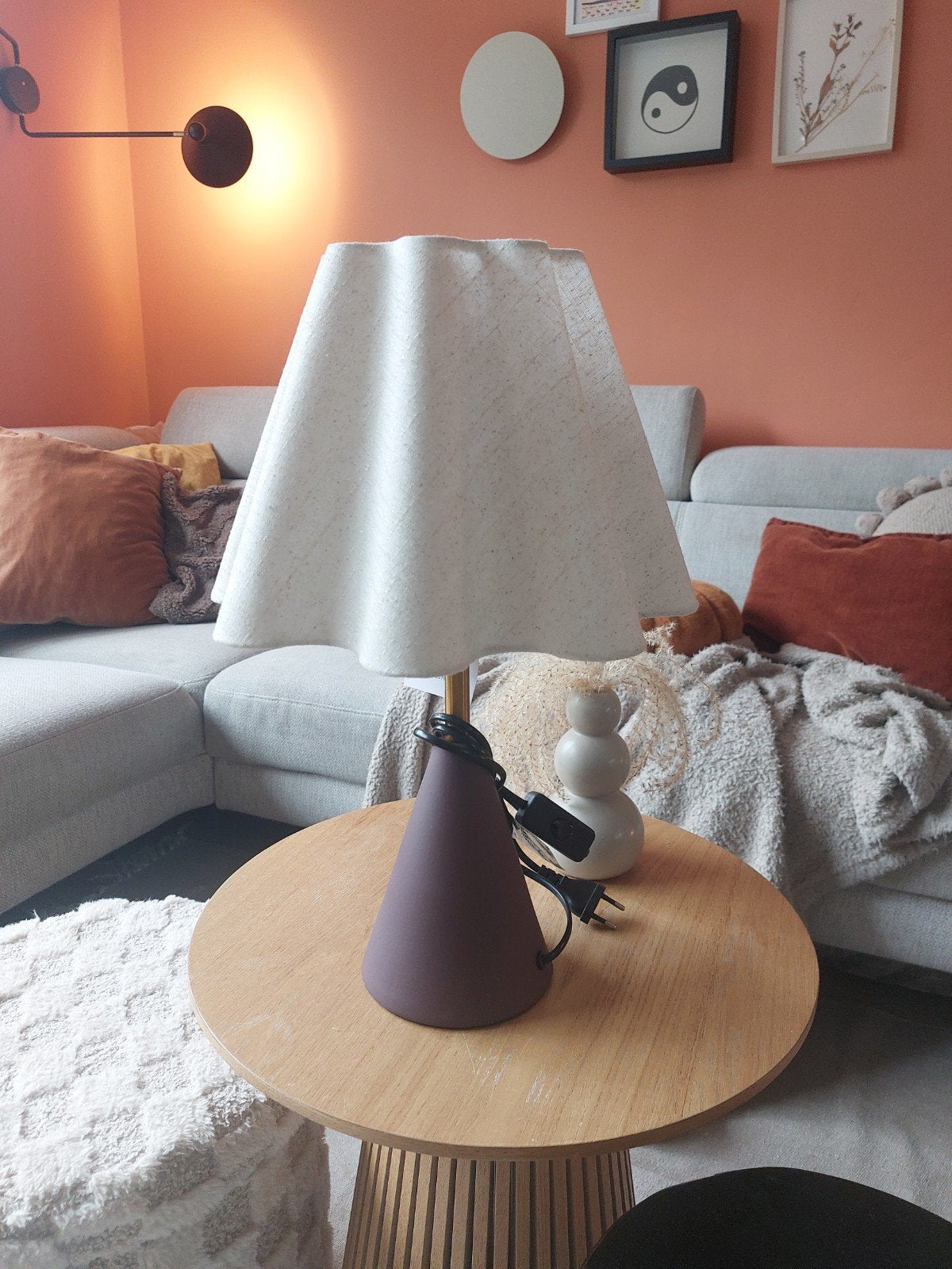 Nieuwe tafellamp 46 cm hoog met kaartje, Metaal, Ophalen of Verzenden, 46 cm, Schemerlamp