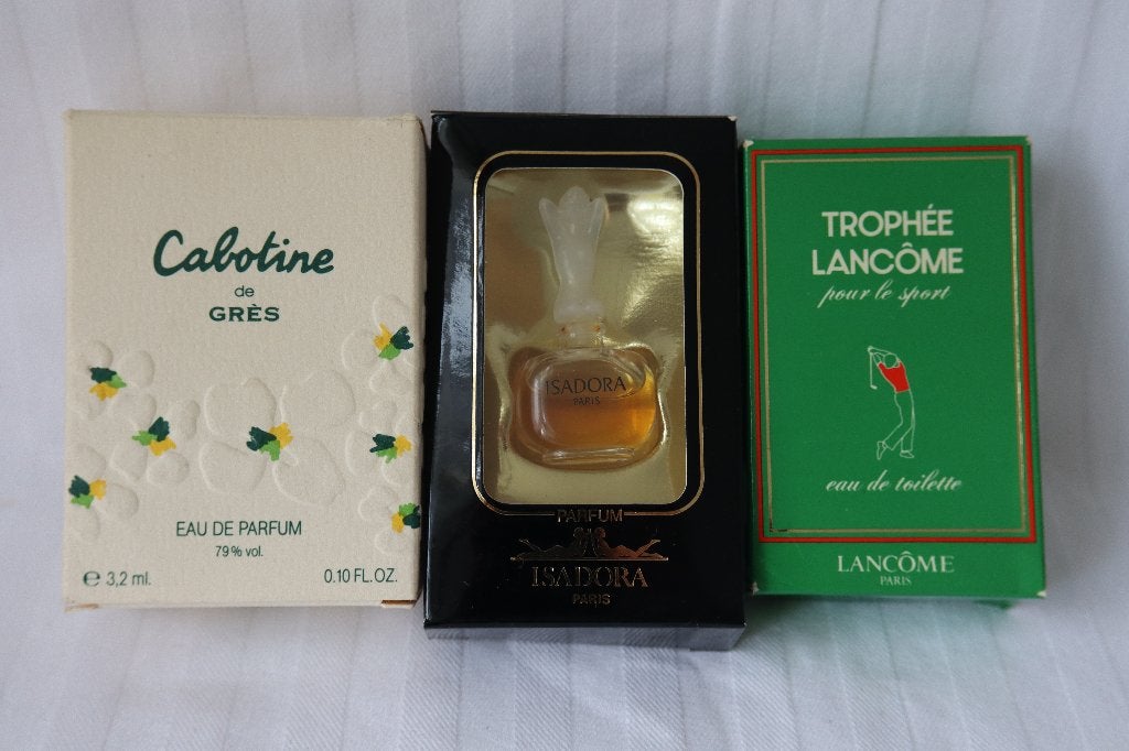 Vintage Gres, Lancome en Isadora parfumminiatures, Ophalen of Verzenden