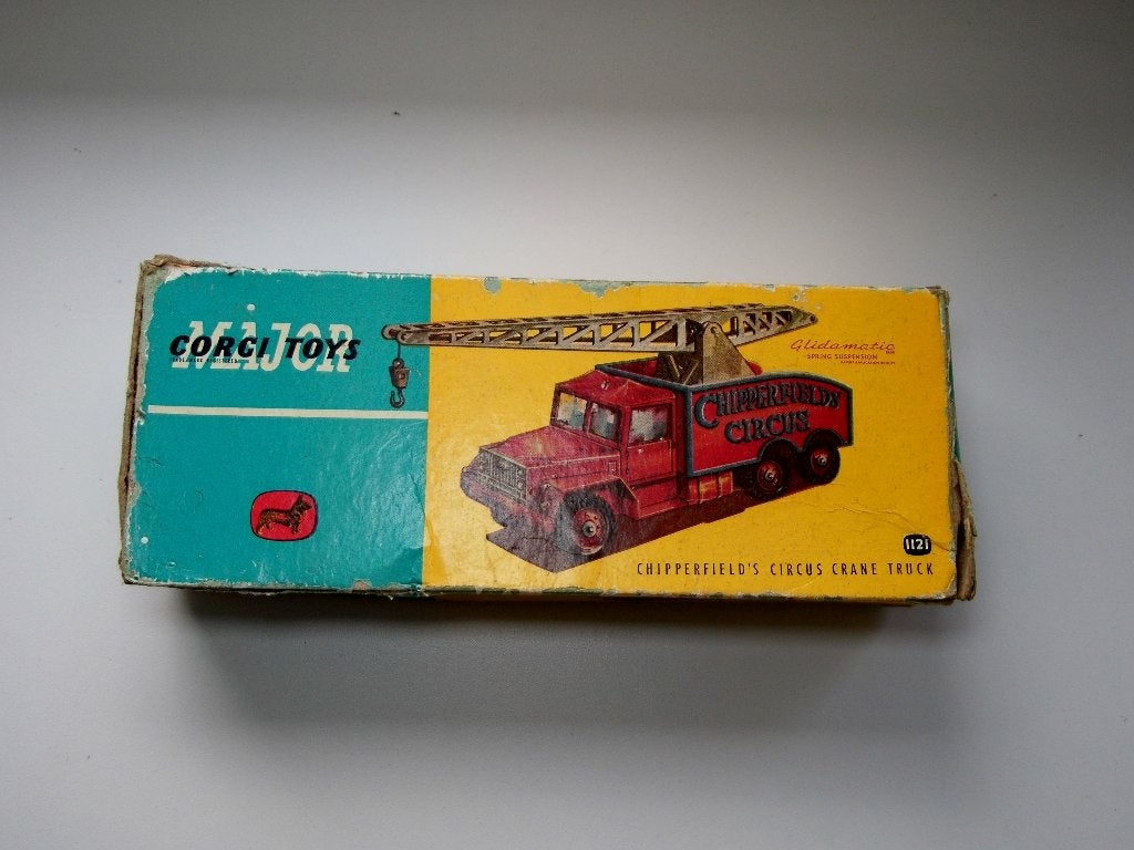 Leeg doosje Corgi Toys Major Chipperfield's Circus Crane, Verzenden, Gebruikt, Bus of Vrachtwagen, Corgi