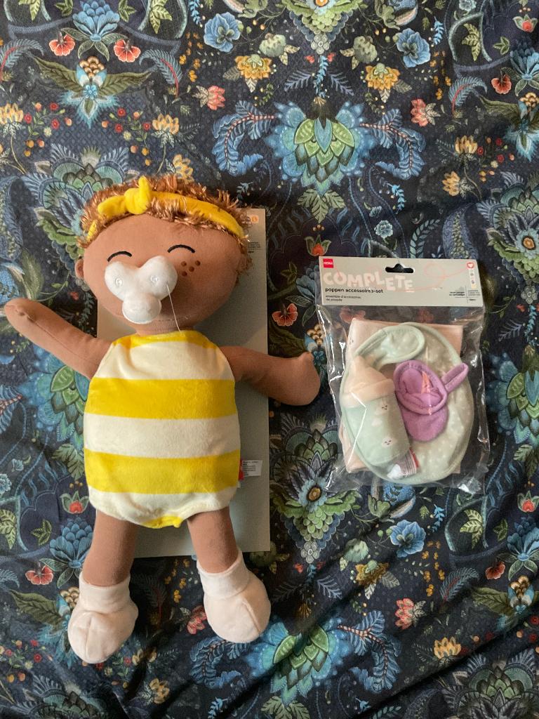 Knuffel pop, Kinderen en Baby's, Speelgoed | Knuffels en Pluche, Ophalen, Nieuw, Overige typen, Hema
