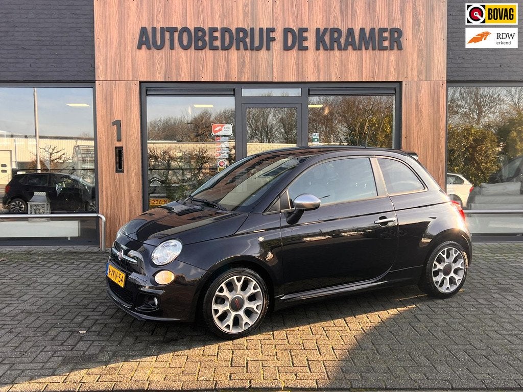 Fiat 500S 0.9 TwinAir Turbo, Auto's, Voorwielaandrijving, Stof, Gebruikt, Origineel Nederlands