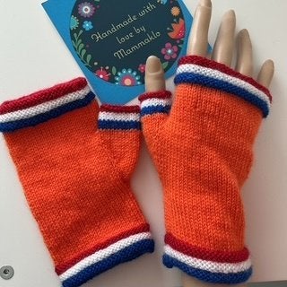 Handgebreide vingerloze handschoenen, Kleding | Dames, Maat 38/40 (M), Nieuw, Ophalen of Verzenden, Handgebreid