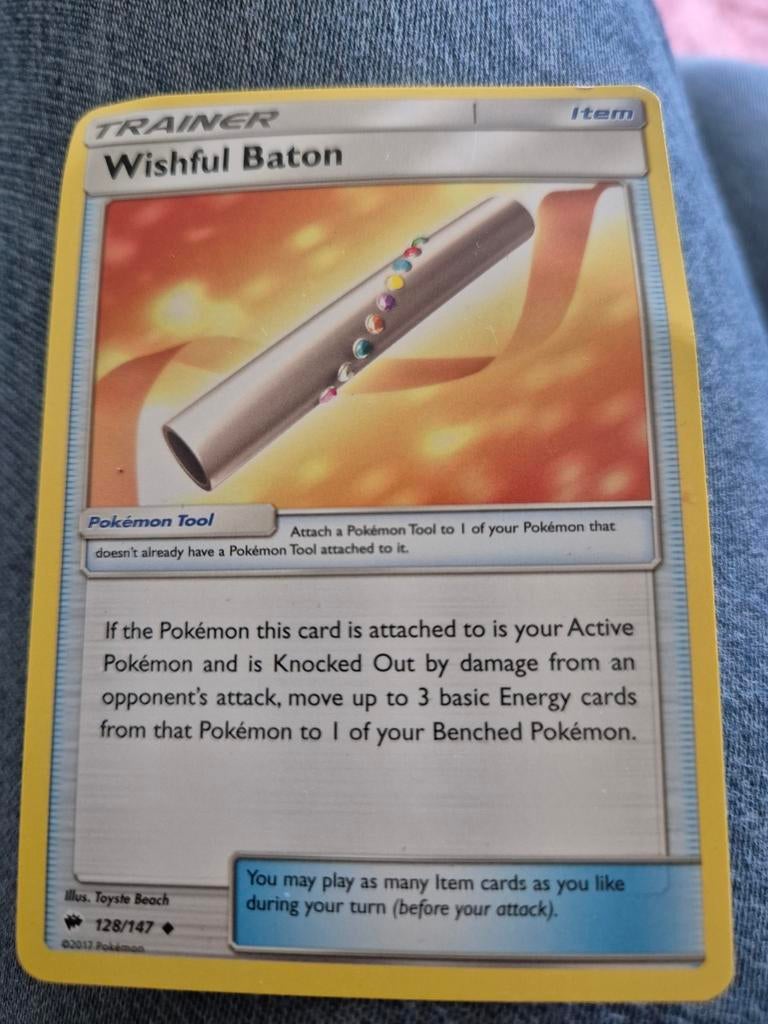 Pokémon TCG: Wishful Baton (Burning Shadows #128/147), Ophalen of Verzenden