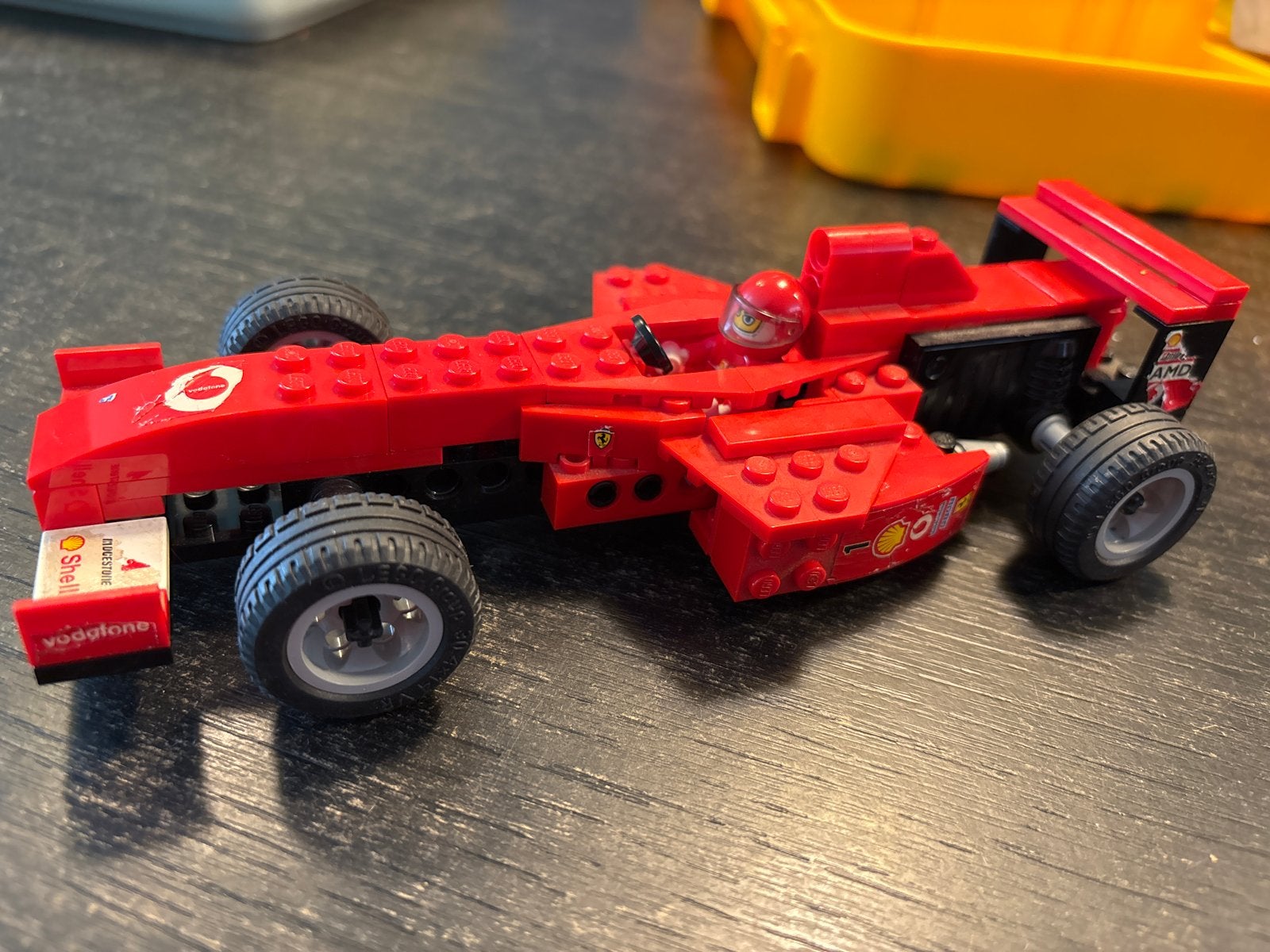 Lego Ferrari Formule 1 Raceauto met Coureur, Gebruikt, Lego, Ophalen of Verzenden, Compleet