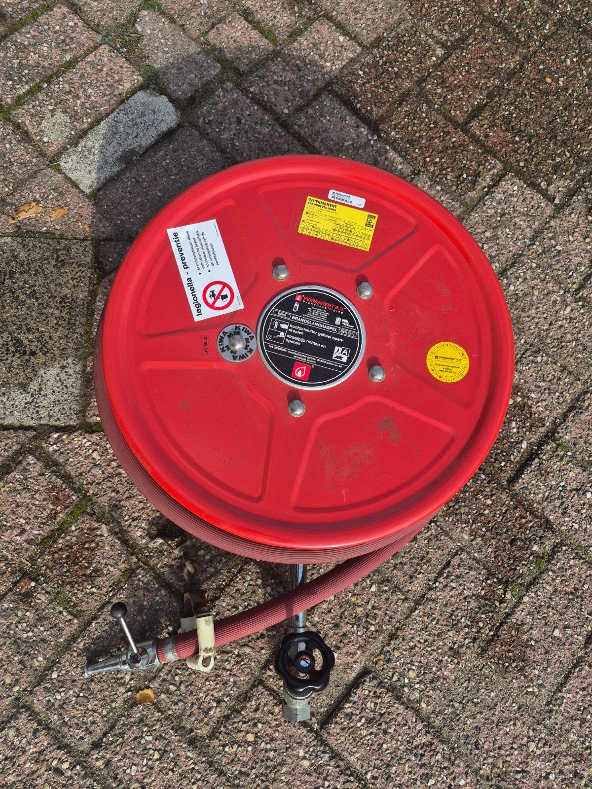 Brandslanghaspel 20 meter - Permanent brandbeveiliging, Ophalen, Gebruikt, Compleet systeem, Overige soorten
