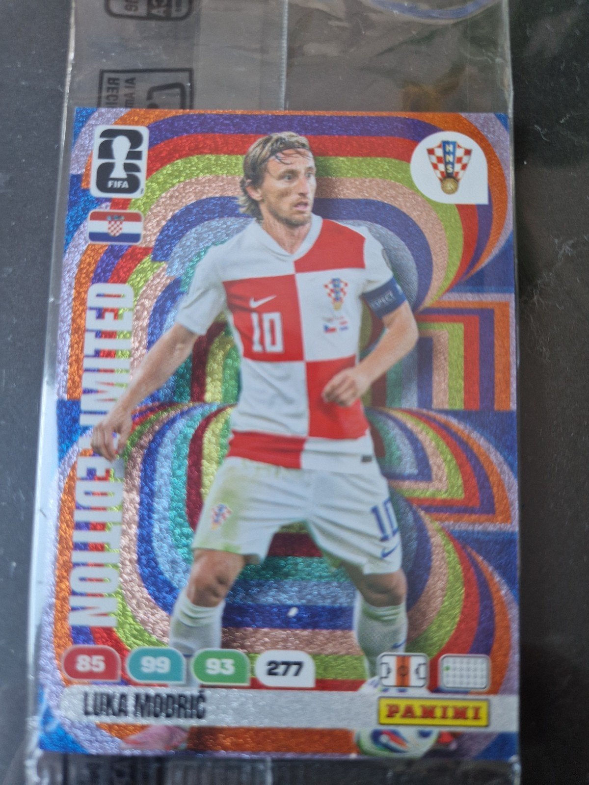 Panini kaart limited edition Luka Modric, Ophalen of Verzenden, Zo goed als nieuw, Plaatje