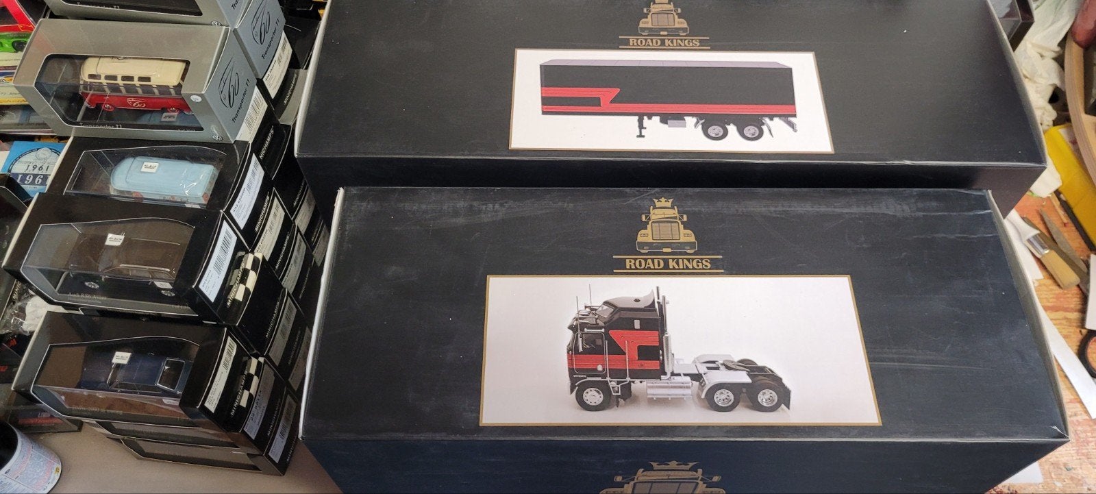Road Kings Kenworth K100.met trailer, Hobby en Vrije tijd, Ophalen of Verzenden, Zo goed als nieuw, Overige typen, Overige merken