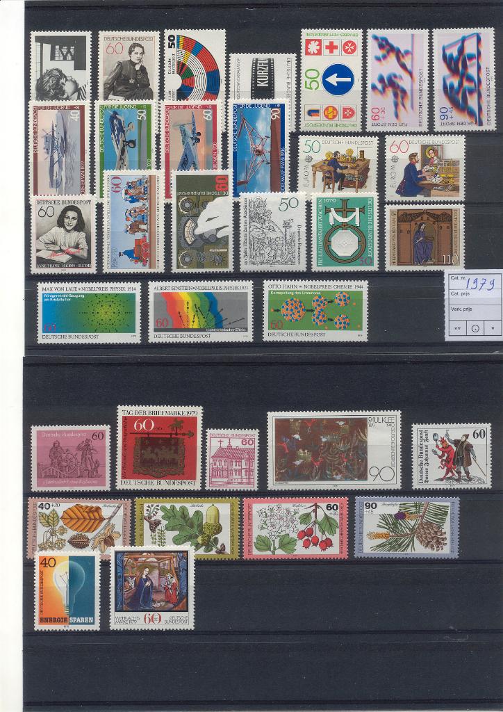 Duitsland, Bund, BRD, 1979, postfris compleet., Verzenden, BRD, Postfris