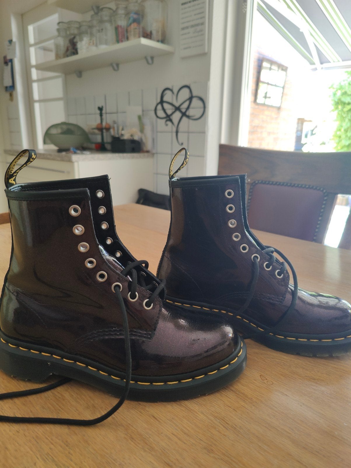 Dr. Martens lakleren laarzen - Zo goed als nieuw, Overige kleuren, Ophalen of Verzenden, Dr. Martens, Zo goed als nieuw