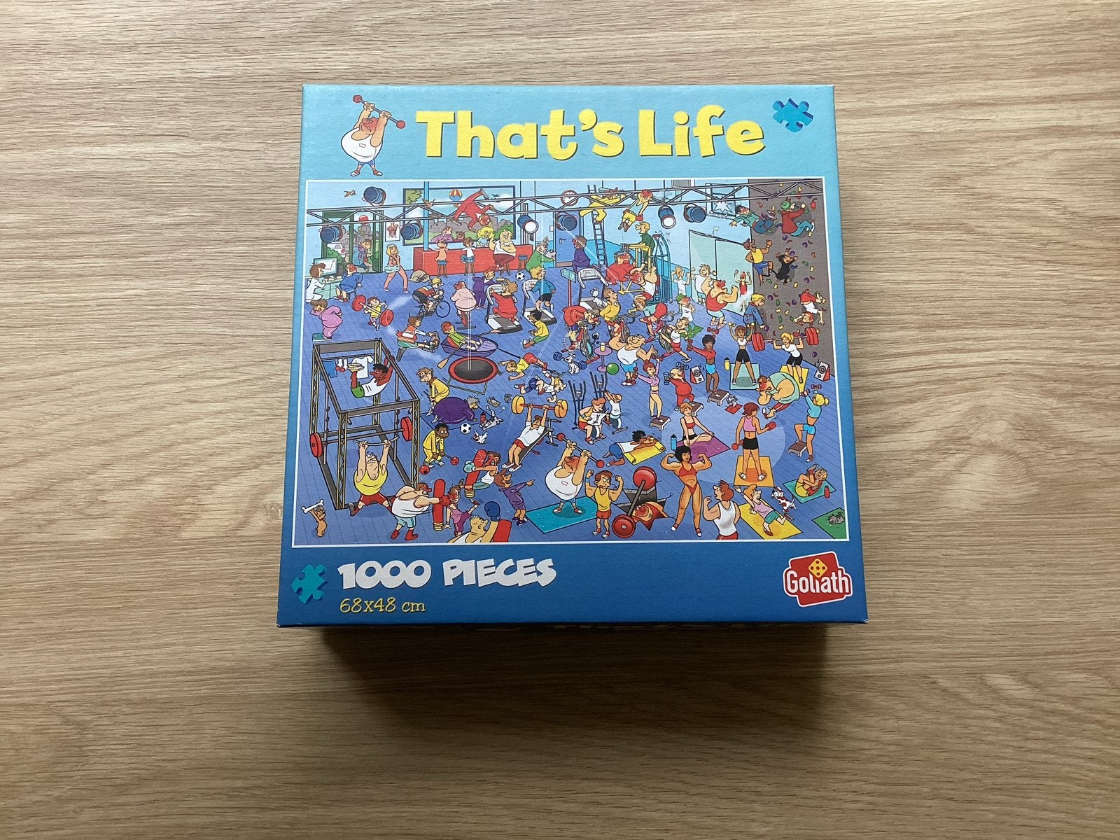 That's Life Puzzel Sportschool 1000 stukjes, Ophalen of Verzenden, 500 t/m 1500 stukjes, Zo goed als nieuw, Legpuzzel