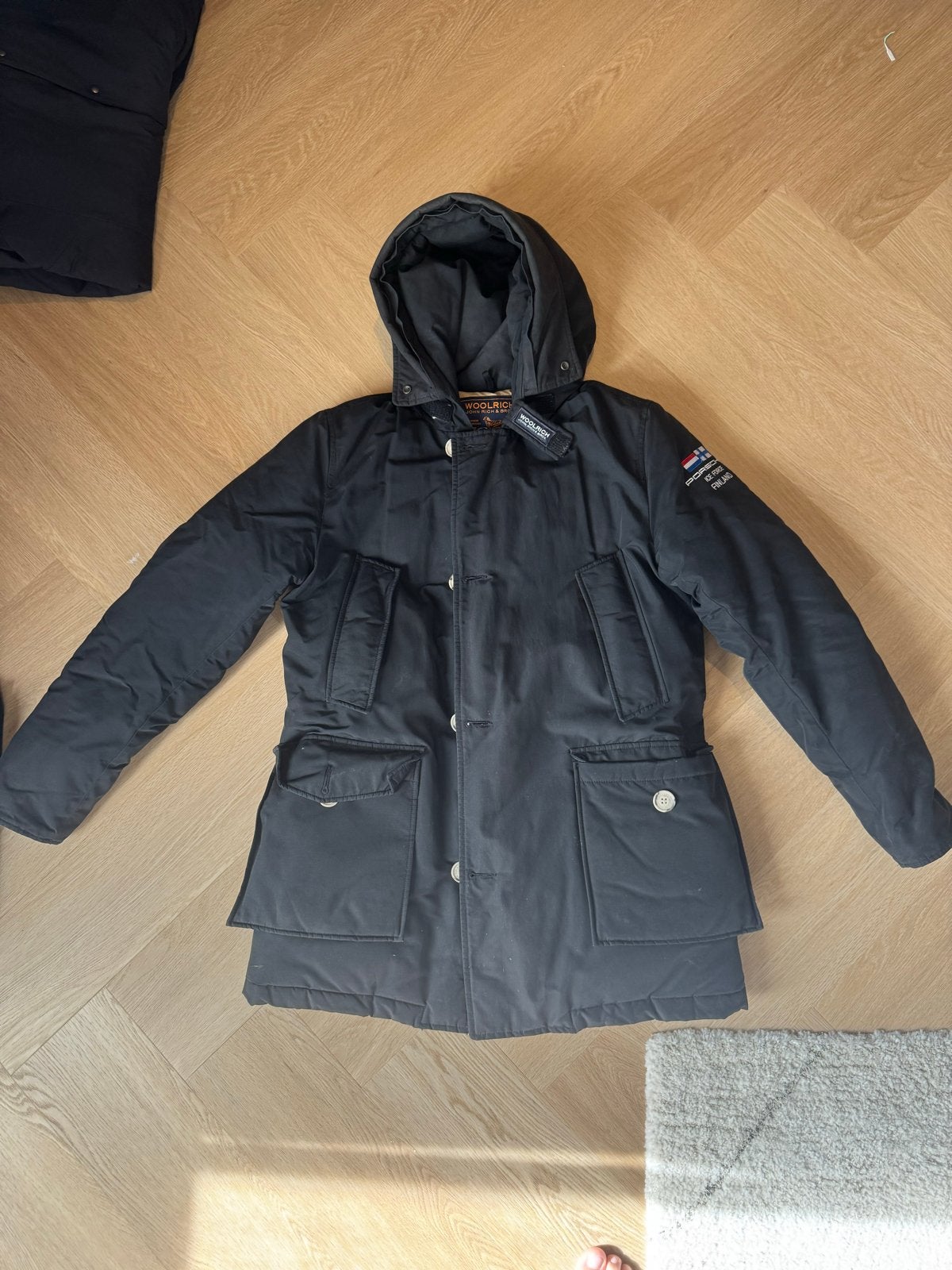 Woolrich Arctic Parka - Zwart - Maat S, Ophalen of Verzenden, Gedragen, Maat 46 (S) of kleiner, Zwart