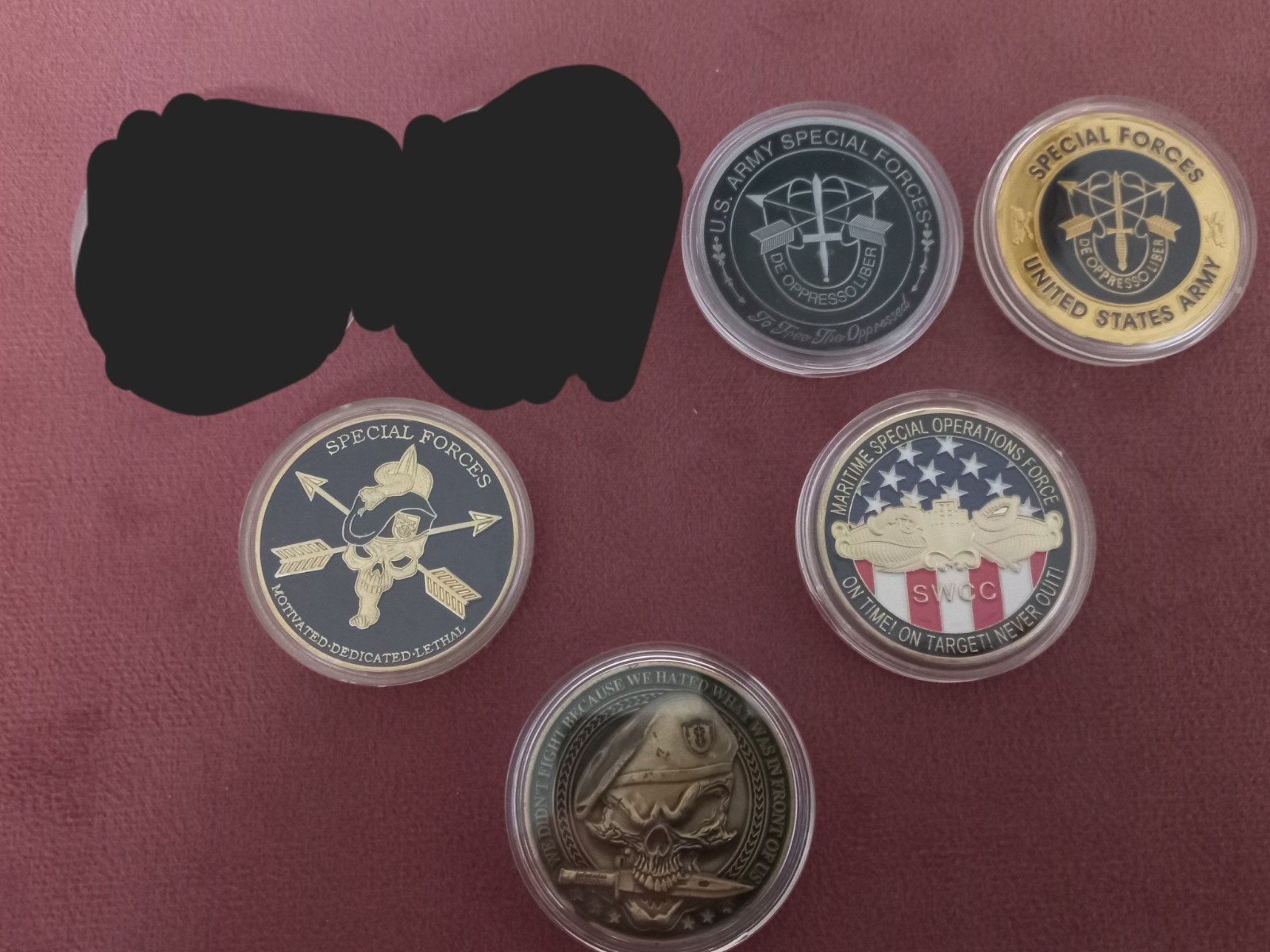 USA Challenge Coins: Marines, Special Forces, Airborne,, Verzenden, Landmacht, Amerika