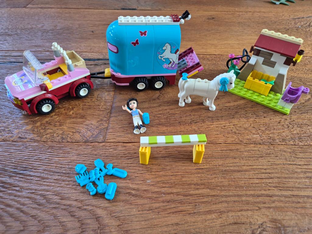 LEGO Friends Emma's paardentrailer COMPLEET, Kinderen en Baby's, Speelgoed | Duplo en Lego, Lego, Friends, Ophalen of Verzenden