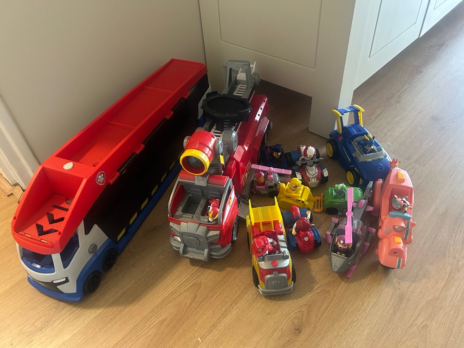 Grote verzameling Paw Patrol auto's en voertuigen, Ophalen, Gebruikt