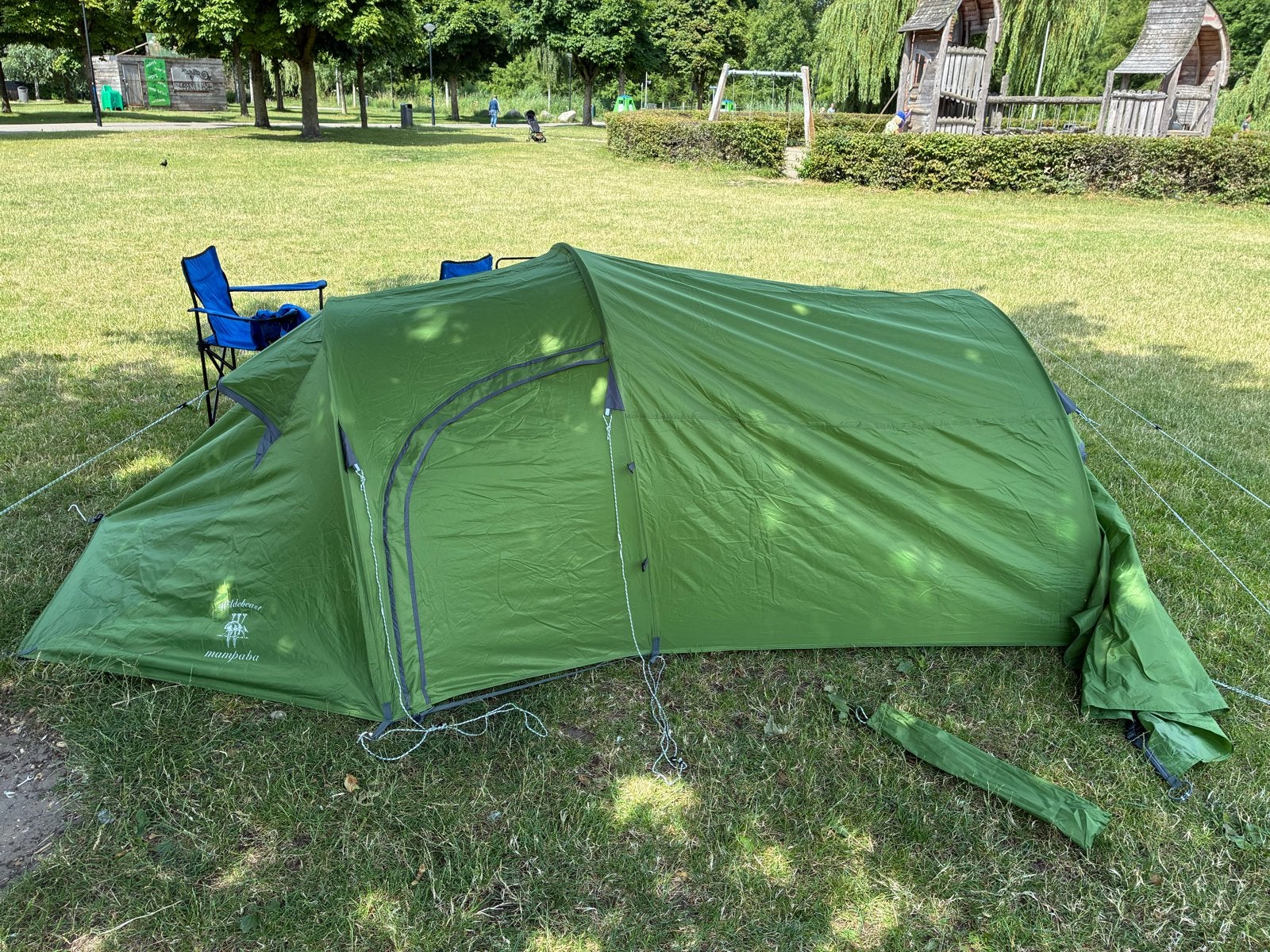 Wildbeast Mampaba 2-persoons tent - Groen, Ophalen, Gebruikt, Tot en met 2