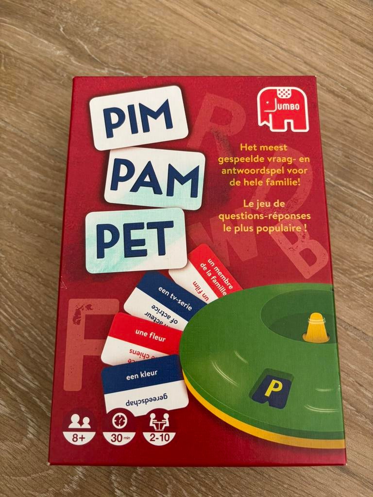 Pim pam pet, Hobby en Vrije tijd, Gezelschapsspellen | Kaartspellen, Ophalen, Zo goed als nieuw