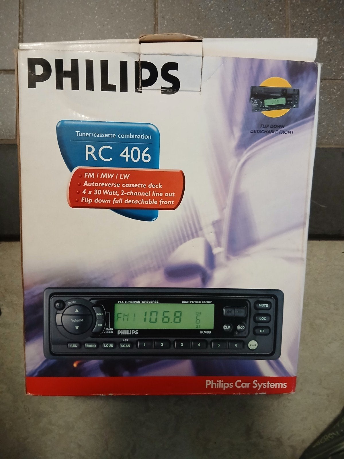 Philips RC 406 Autoradio Tuner/Cassette Combinatie, Auto diversen, Ophalen of Verzenden, Nieuw