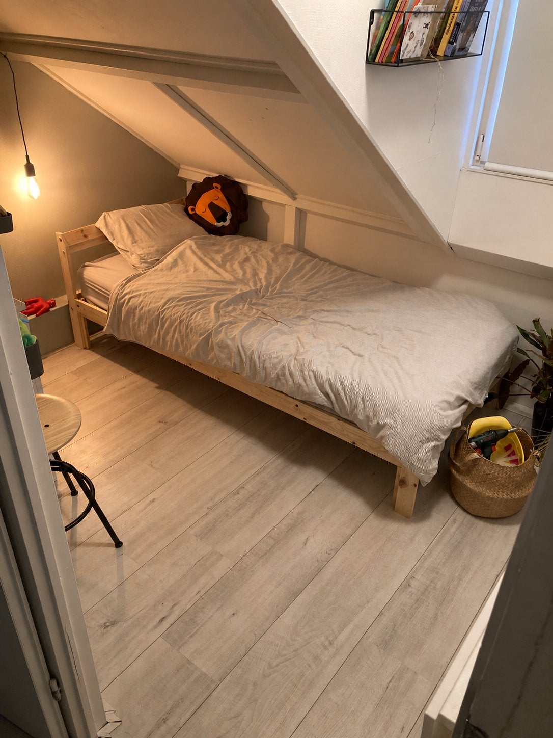 Eenpersoonsbed (90x200 cm) ikea hemnes - Hout, Ophalen, Gebruikt, 90 cm, Eenpersoons