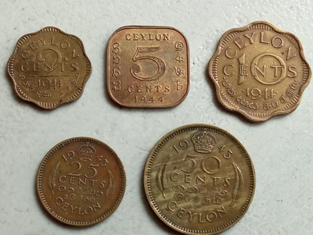 Ceylon setje munten., Ophalen of Verzenden, Zuid-Azië, Setje