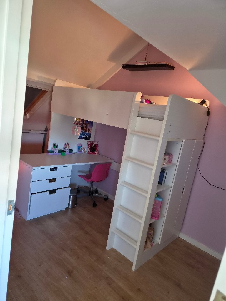 Smastad Hoogslaper, Huis en Inrichting, Slaapkamer | Stapelbedden en Hoogslapers, Ophalen, Gebruikt, Eenpersoons, 210 cm