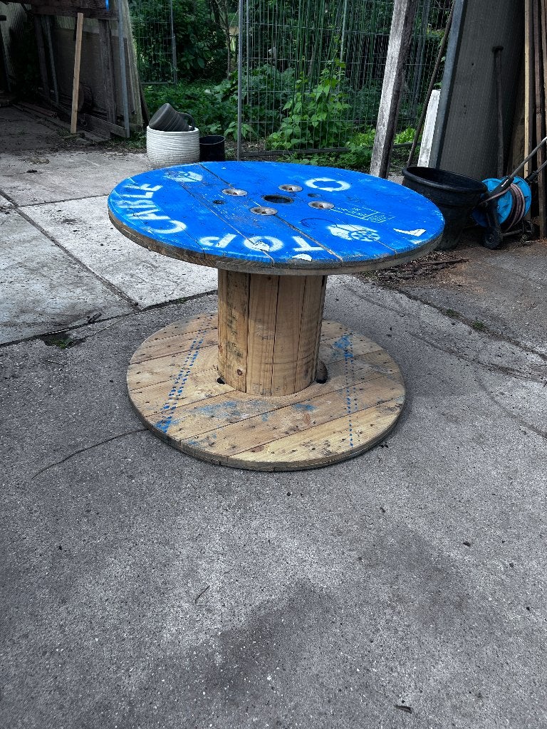 haspel, terras tafel houten statafels kabelhaspeltafel, Ophalen, Minder dan 25 mm, Eiken, Nieuw