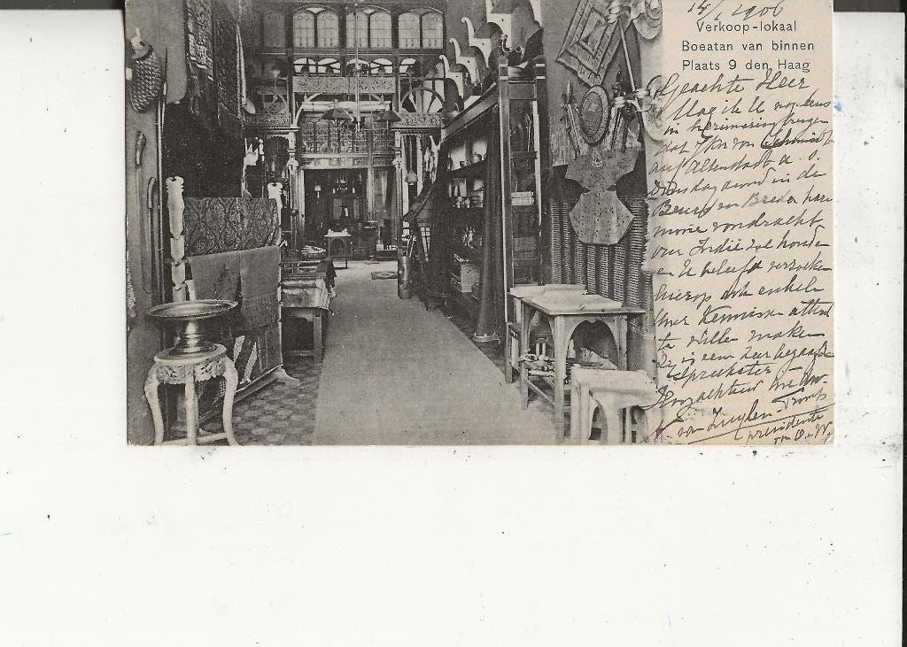 Den Haag Plaats 9 Verkoop-Lokaal Boeatan 14-1-1906, Ophalen of Verzenden, Voor 1920, Gelopen, Zuid-Holland