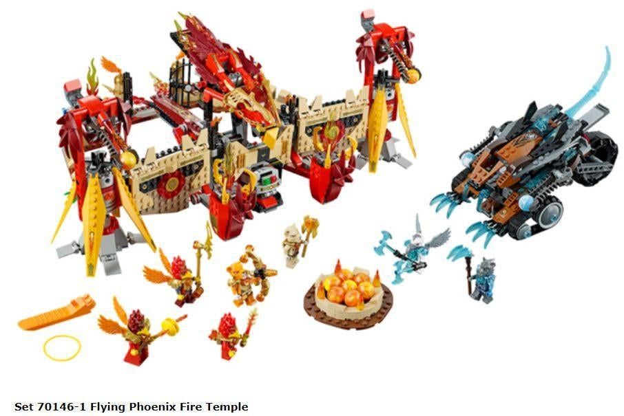 LEGO Chima 70146 Flying Phoenix Fire Temple, Compleet, Overige thema's, Lego, Ophalen of Verzenden