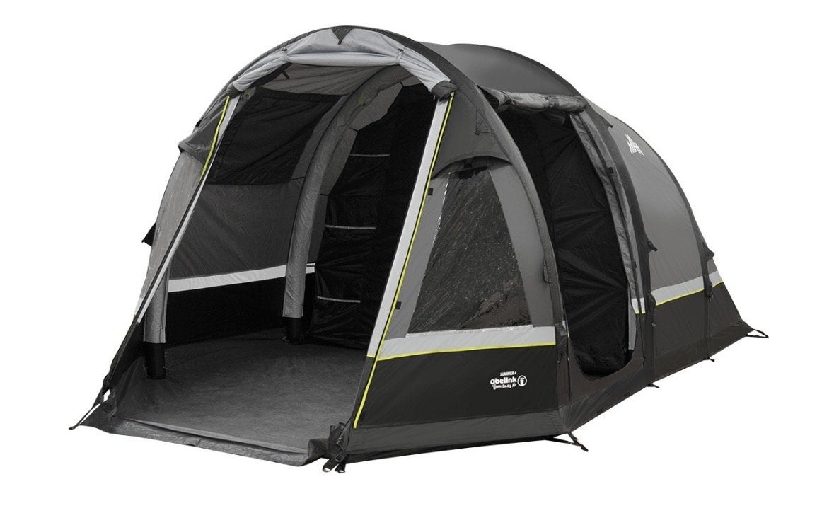 Obelink Summer 4 Easy Air Tent - Opblaasbare Gezinstent, Caravans en Kamperen, Tenten, Ophalen, Zo goed als nieuw, Tot en met 4