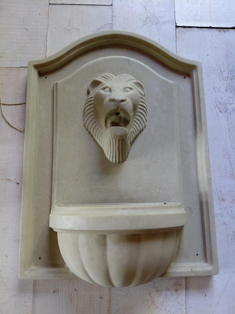 Wandfontein met leeuwenkop - Tuinornament, Ophalen of Verzenden, Gebruikt, Fontein