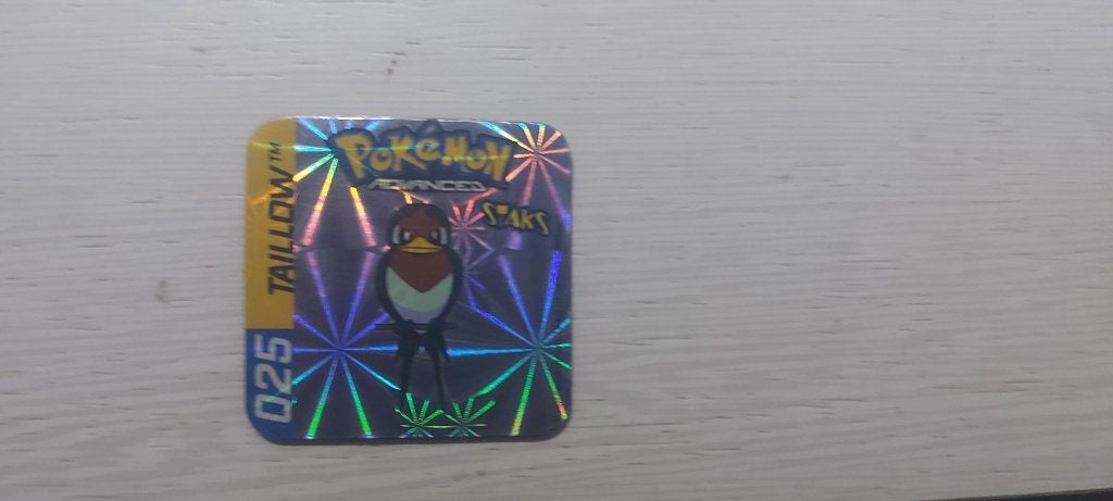 magneet speelgoed pokemon panini staks Tailow holo, Ophalen of Verzenden, Nieuw, Overige merken