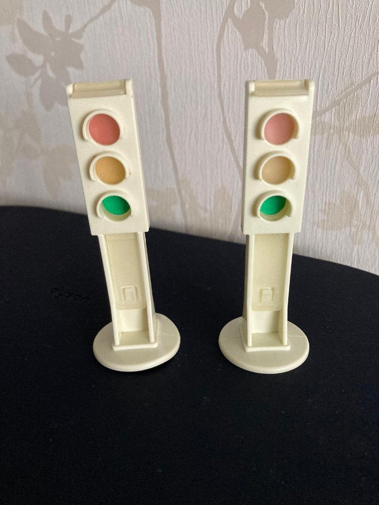 Playmobil klassiek stoplicht (2x), Gebruikt, Losse onderdelen, Overige typen, Ophalen of Verzenden