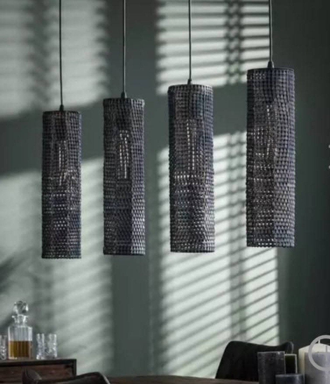 Hanglamp, Ophalen, Modern, Industrieel, Zo goed als nieuw, Metaal