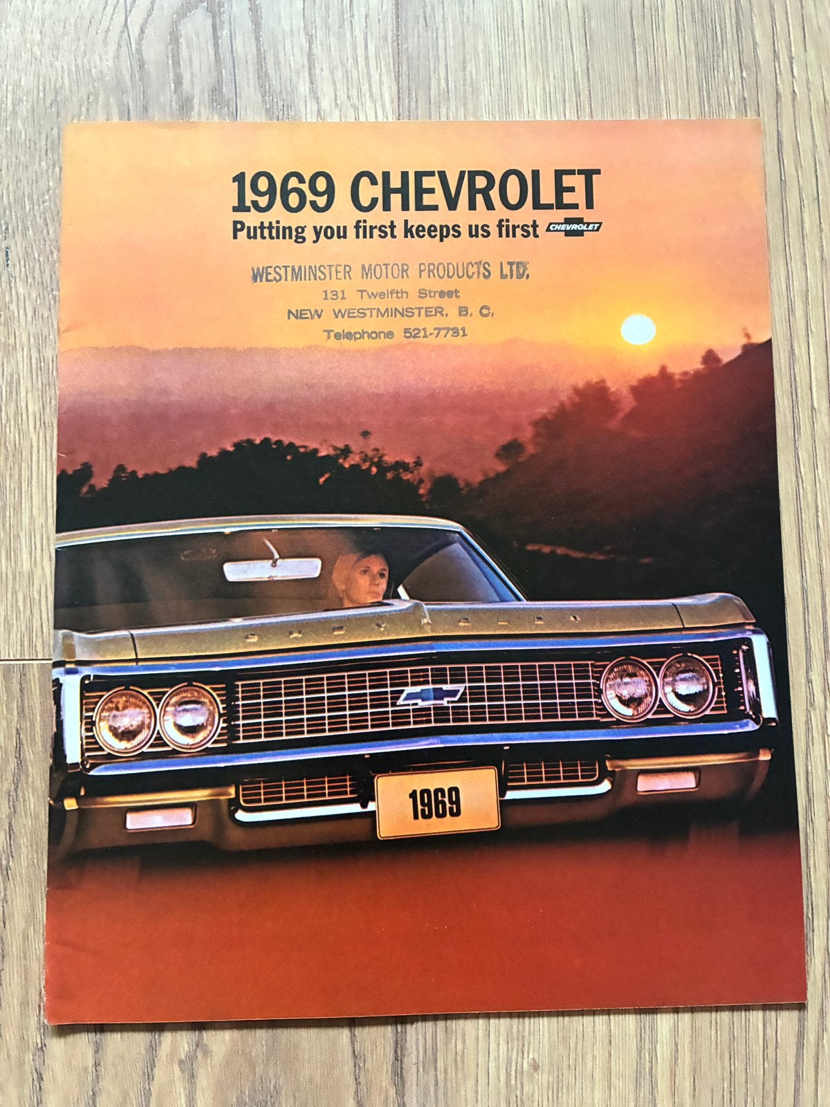 1969 Chevrolet Canada brochure, Boeken, Auto's | Folders en Tijdschriften, Verzenden, Zo goed als nieuw, Chevrolet