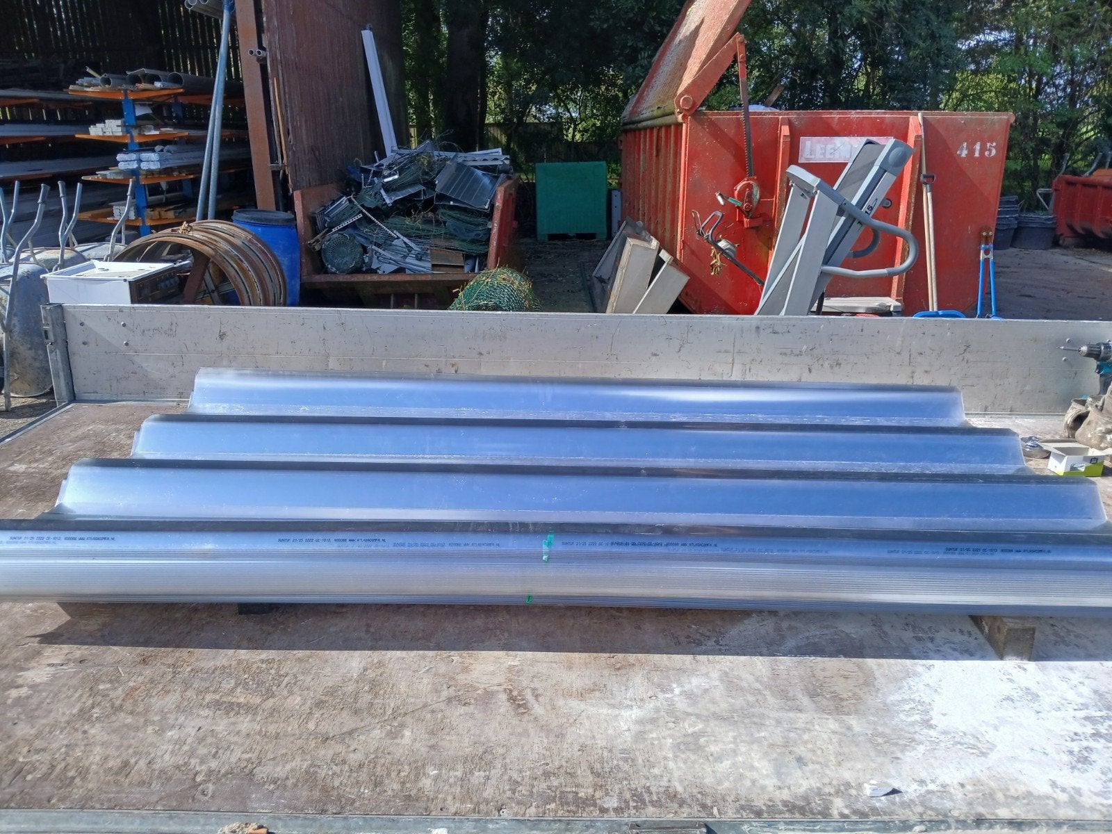 Golfplaten - Transparant PVC voor Dakbedekking, Doe-het-zelf en Verbouw, Ophalen of Verzenden, Gebruikt, Overige materialen, Minder dan 20 mm