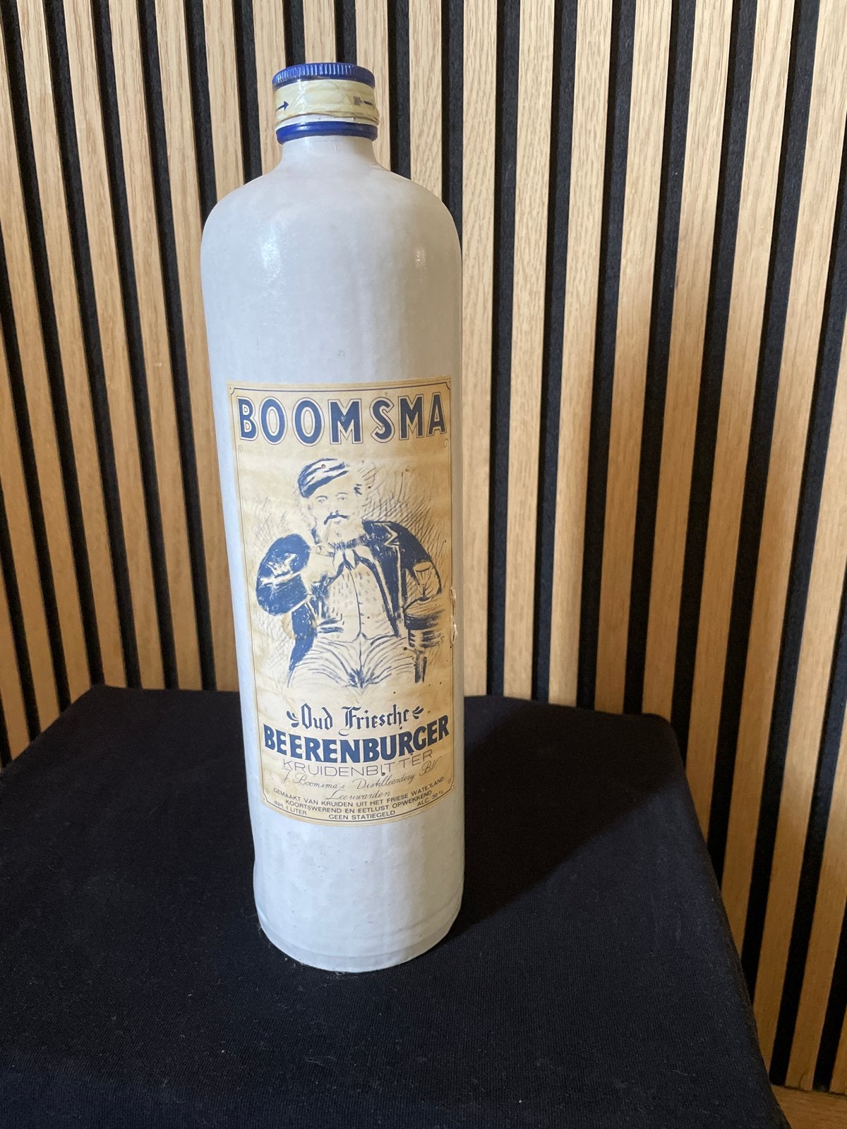 Vintage Boomsma Beerenburger Kruidenbitter Fles 1L, Ophalen of Verzenden