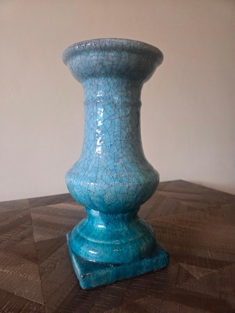 Robuuste blauwe Brynxz kandelaar, Ophalen of Verzenden