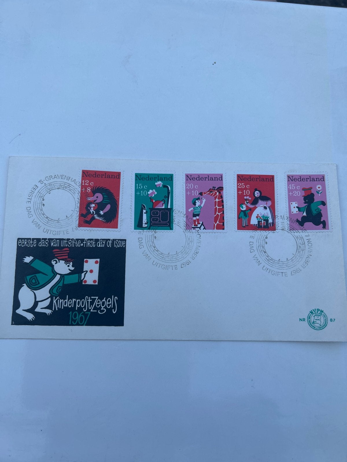 Kinderpostzegels 1967 - Eerste Dag Uitgifte, Postzegels en Munten, Postzegels | Nederland, Ophalen of Verzenden, Na 1940, Gestempeld