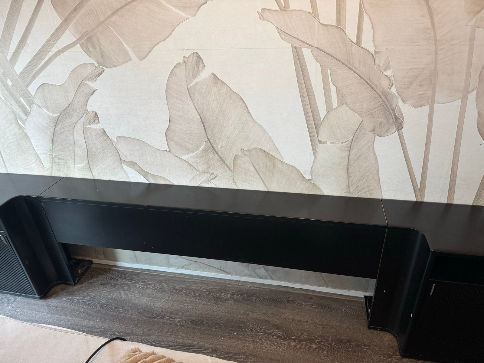 Auping Auronde achterwand Gratis., Ophalen, Gebruikt, Zwart, Tweepersoons