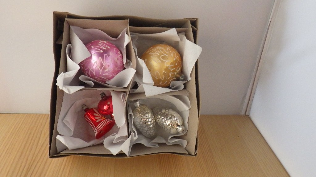 doosje met mooie kerstballen, Ophalen of Verzenden, Gebruikt