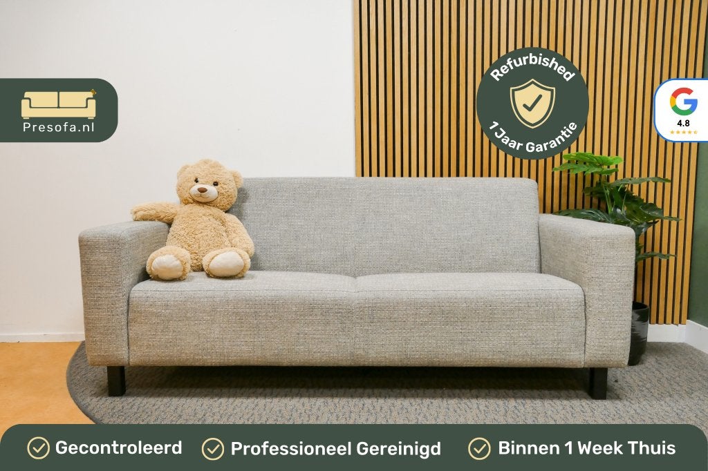 3 Zits Bank Montel Lichtgrijs Gemeleerd [Refurbished]