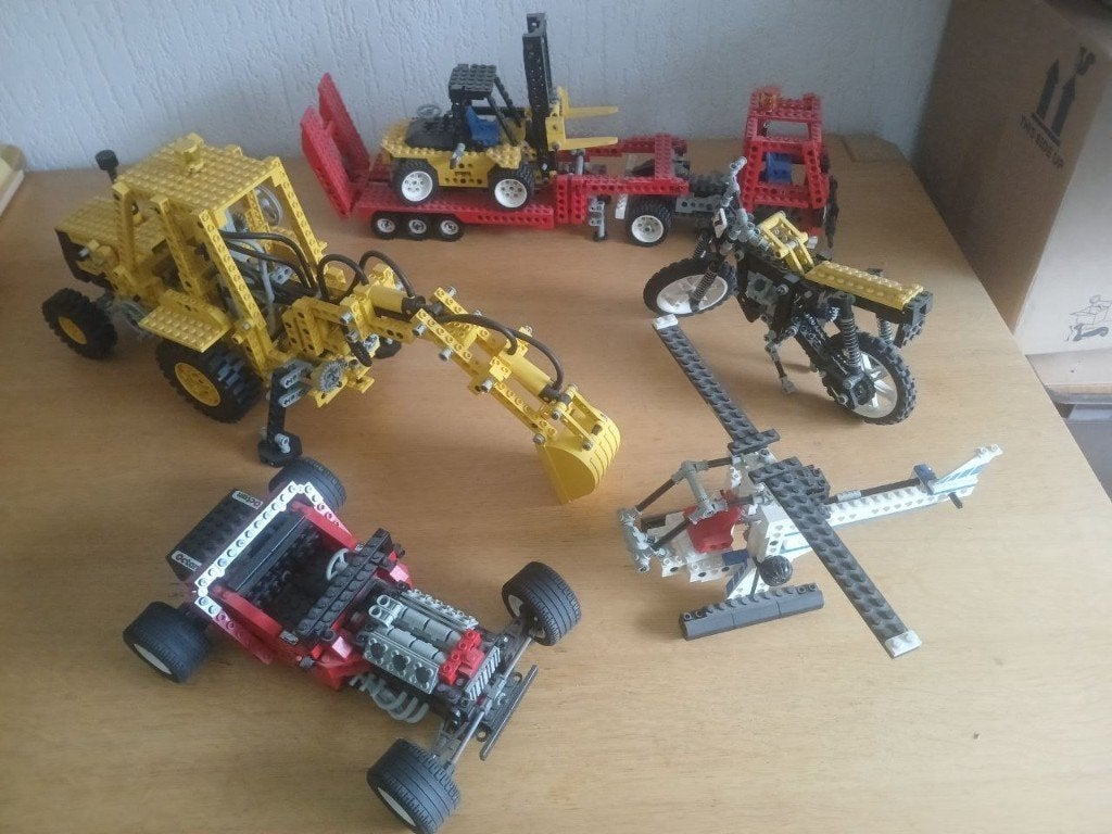 technische lego 8824 8838 8440 8891 8720, Lego, Ophalen of Verzenden, Zo goed als nieuw, Technic