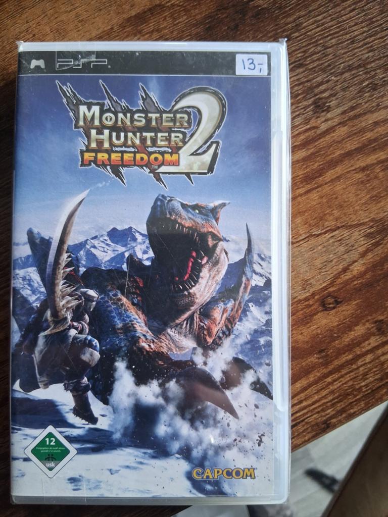 Psp monster hunter freedom 2, Spelcomputers en Games, Games | Sony PlayStation Portable, 1 speler, Ophalen of Verzenden, Gebruikt