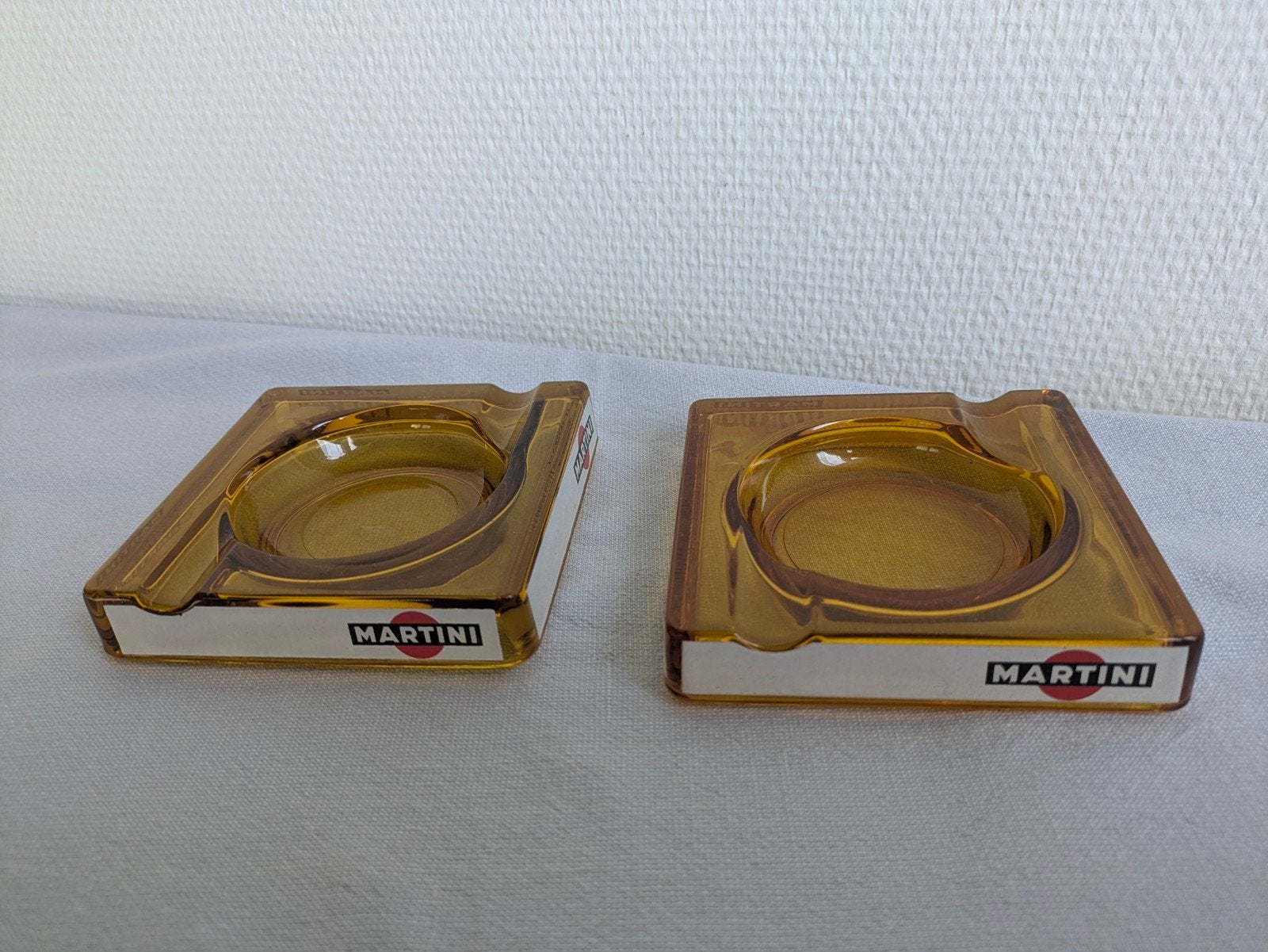 Martin Vintage Retro i amberkleurige asbakken, Verzamelen, Ophalen of Verzenden, Zo goed als nieuw, Asbak