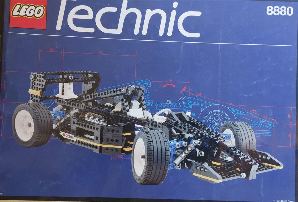 Lego Technic 8880 Super Car uit 1994 - Vintage set, Ophalen, Gebruikt, Lego, Technic
