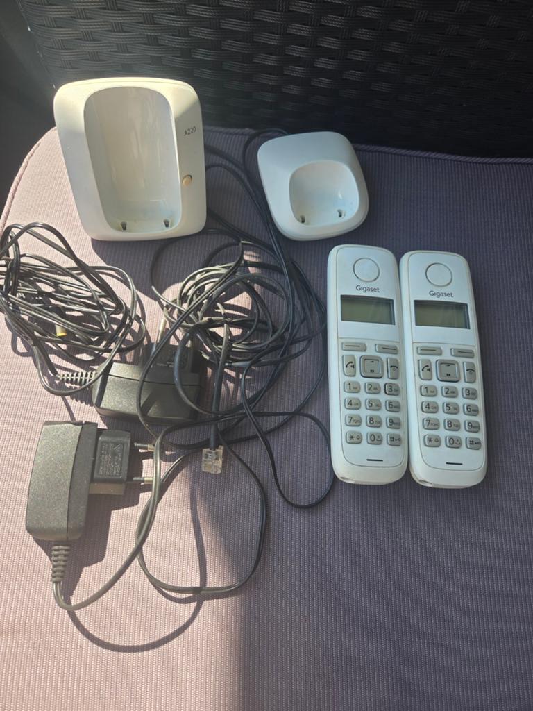 Gigaset A220 DECT telefoon met 2 handsets, Ophalen of Verzenden, Gebruikt, 2 handsets