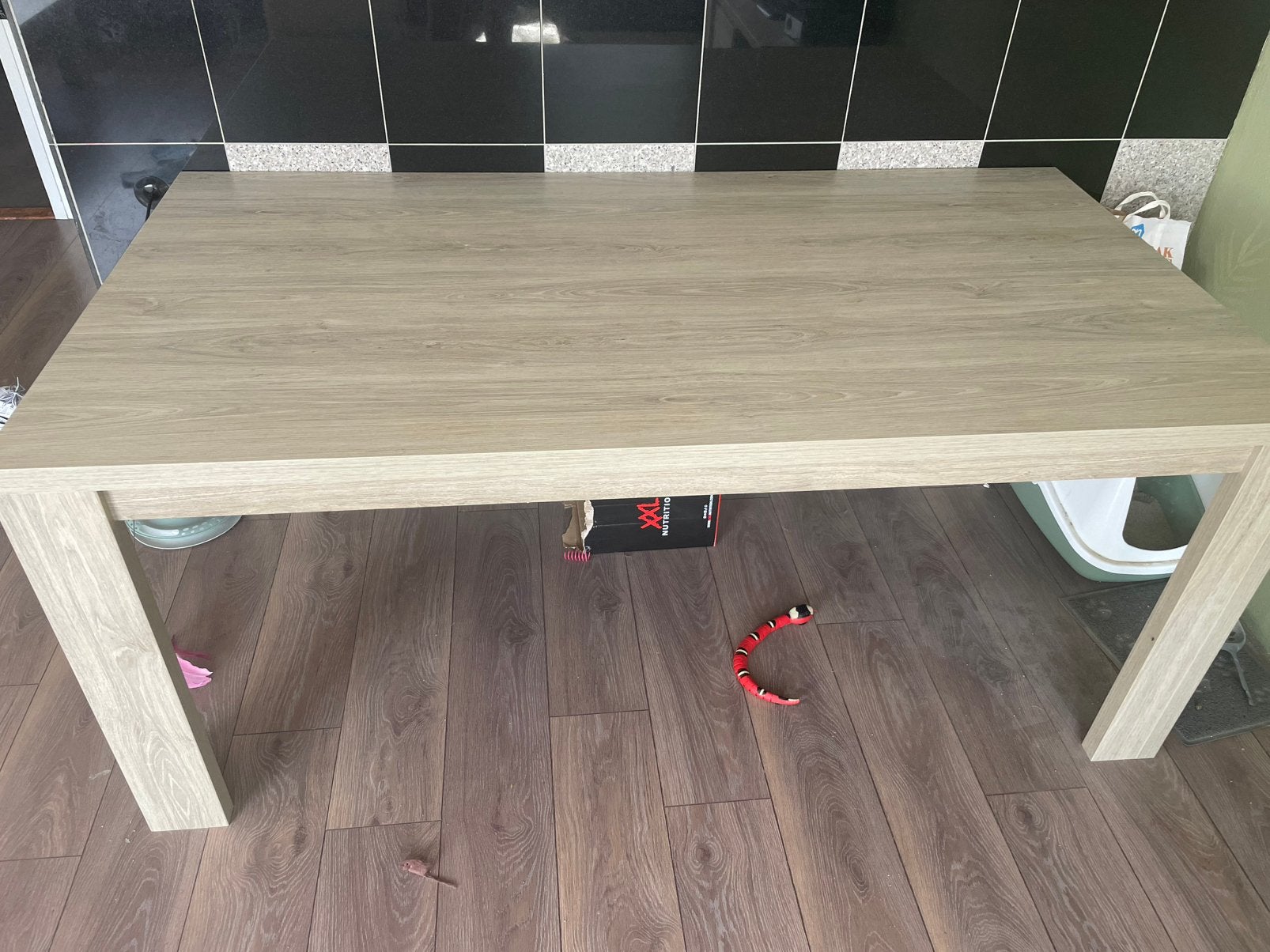 Mooie 6 persoons eettafel licht eikenhout, Ophalen